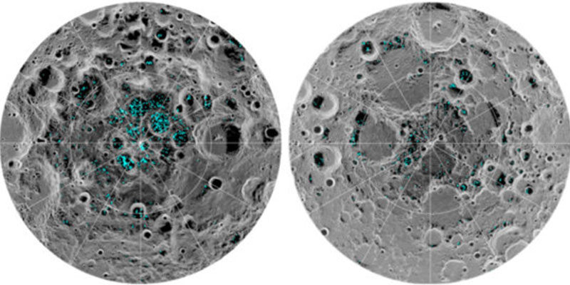 Ice confirmed at the moon’s poles