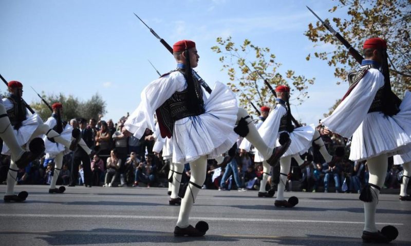 Greek, Italian Presidents Attend WWII Commemoration Parade