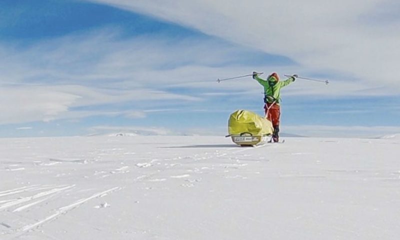 American Becomes First to Travel Across Antarctica Alone and Unaided