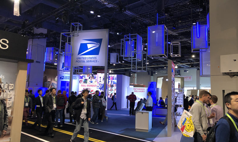 Why was the U.S. Postal Service at CES?