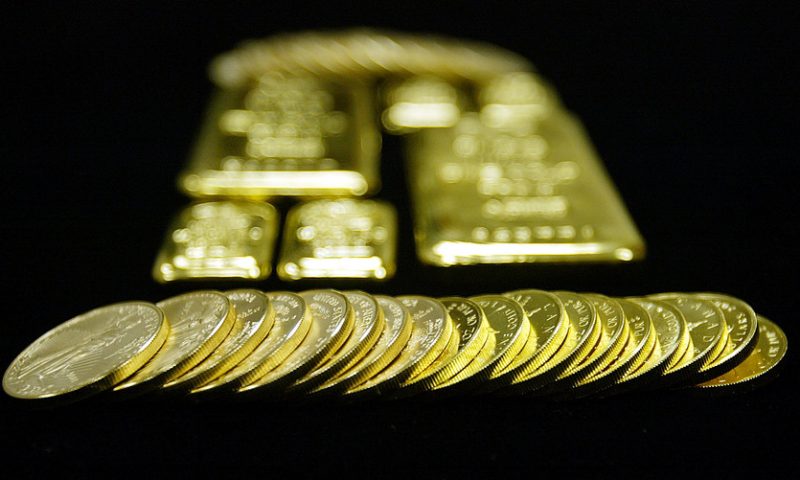 Gold settles off session lows after data show weakness in U.S. manufacturing