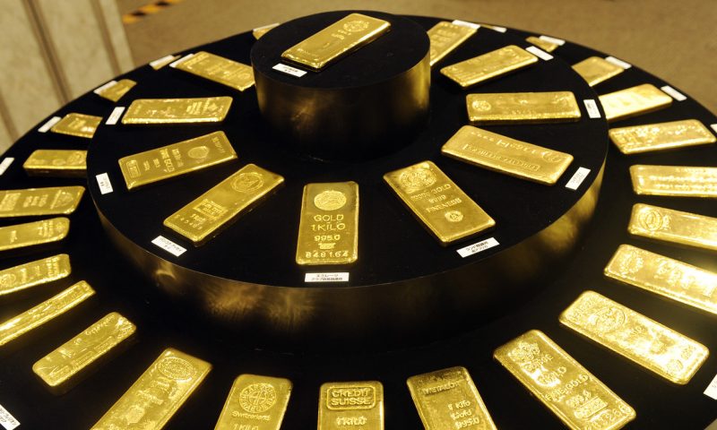 Gold prices end lower, building a week-to-date loss