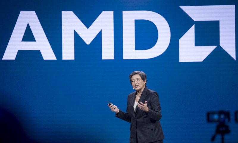 AMD stock heads toward record high after beating on earnings, raising annual forecast