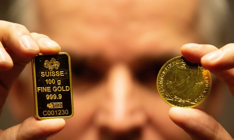 Gold scores a record close as U.S.-China tensions mount