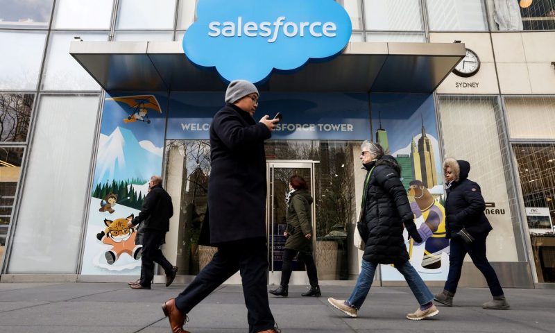 Salesforce’s 30% stock rally this week is a possible ‘nightmare’ scenario for the Dow committee