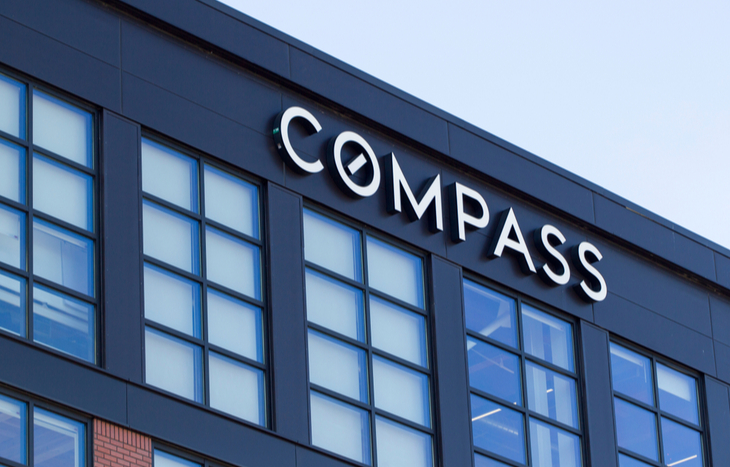 Compass shares soar 18% in trading debut