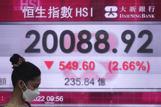 Asian markets tumble amid worries about earnings, Fed rate hike