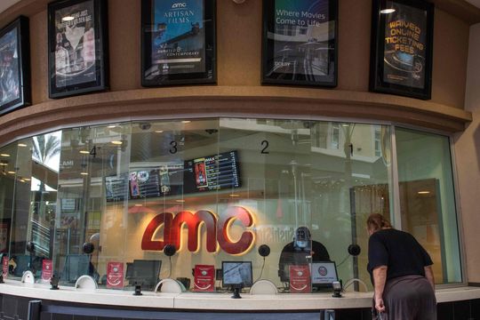 After 80% plunge from peak, AMC stock bounces back slightly as revenue beats expectations