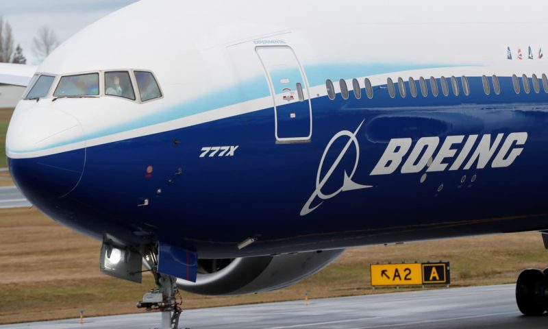 Boeing’s stock leads the Dow’s losers, heads for lowest close in more than 2 years