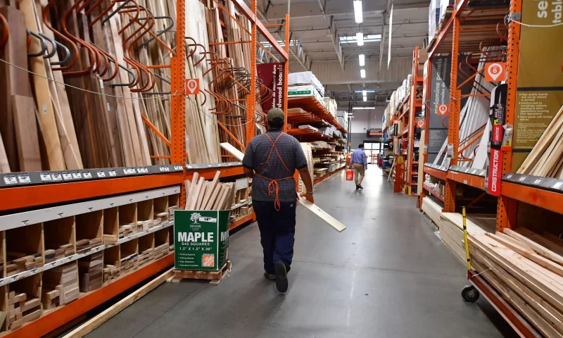 Home Depot, Boeing share gains lead Dow’s nearly 550-point rally