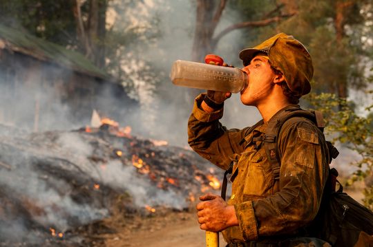 Cooler weather helps crews, but West Coast wildfires continue to rage