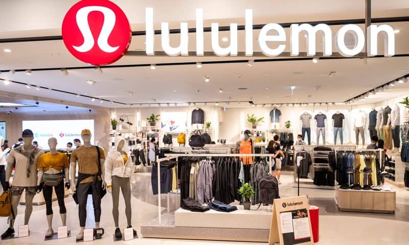 Lululemon’s stock down 2% after Wells Fargo downgrade with Nike gaining as new top defensive pick