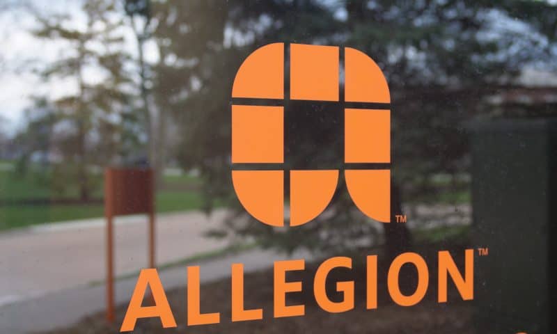 Allegion PLC stock rises Monday, outperforms market