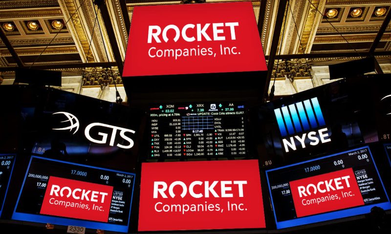 Rocket Cos. Inc. stock outperforms competitors despite losses on the day