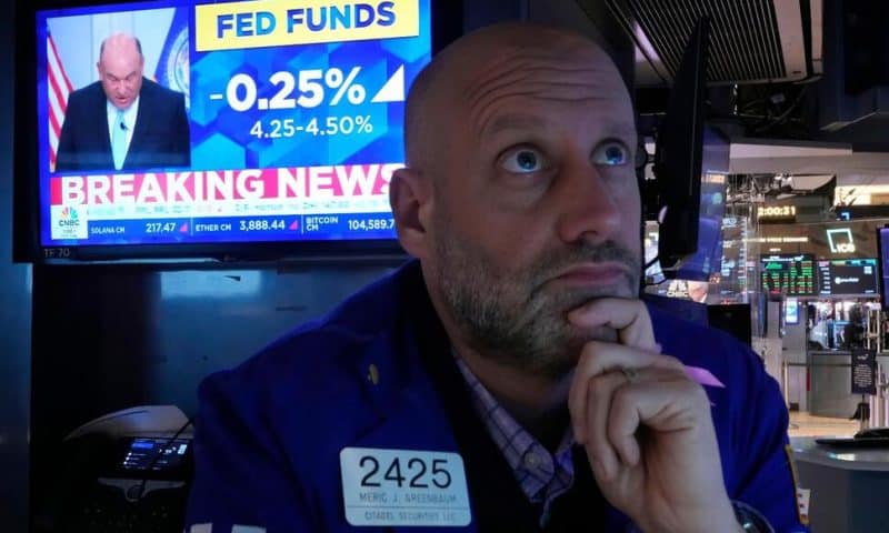 US Stocks Fall Sharply and Dow Tumbles 1,100 Points After the Fed Hints at Just 2 Rate Cuts for 2025