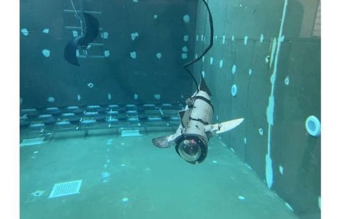 Robotic fish prototype cuts aquaculture stress while inspecting nets and water